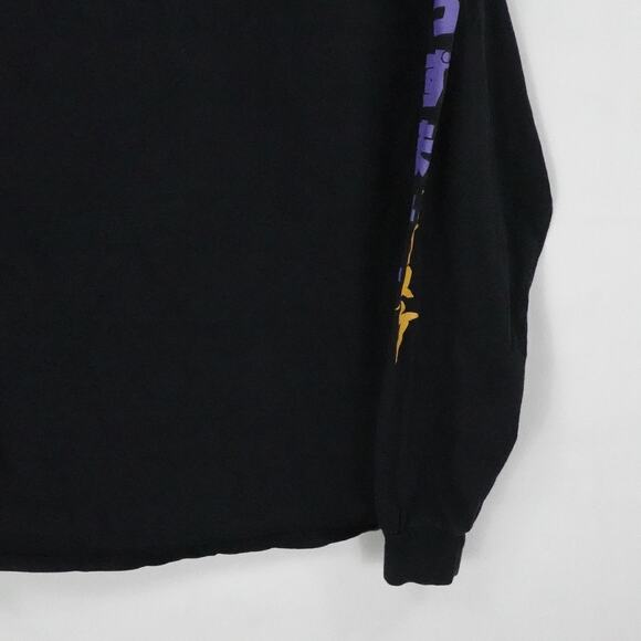 Naruto Shippuden Shirt Mens Large Black Long Sleeve Anime Sasuke Graphic Tee - Picture 10 of 14